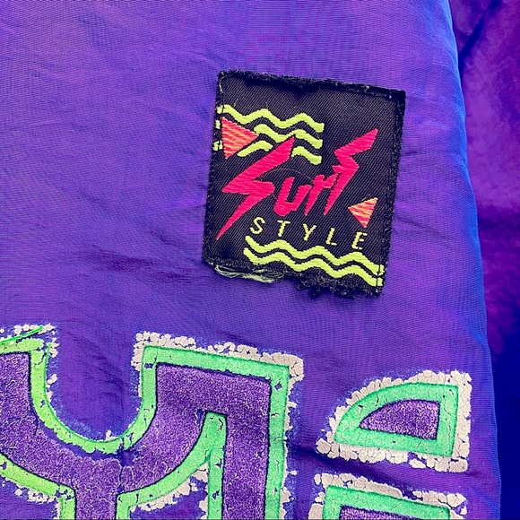 LAST CHANCE: Surf Style Iridescent Interplanetary Body Gear Windbreaker // - Picture 3 of 8